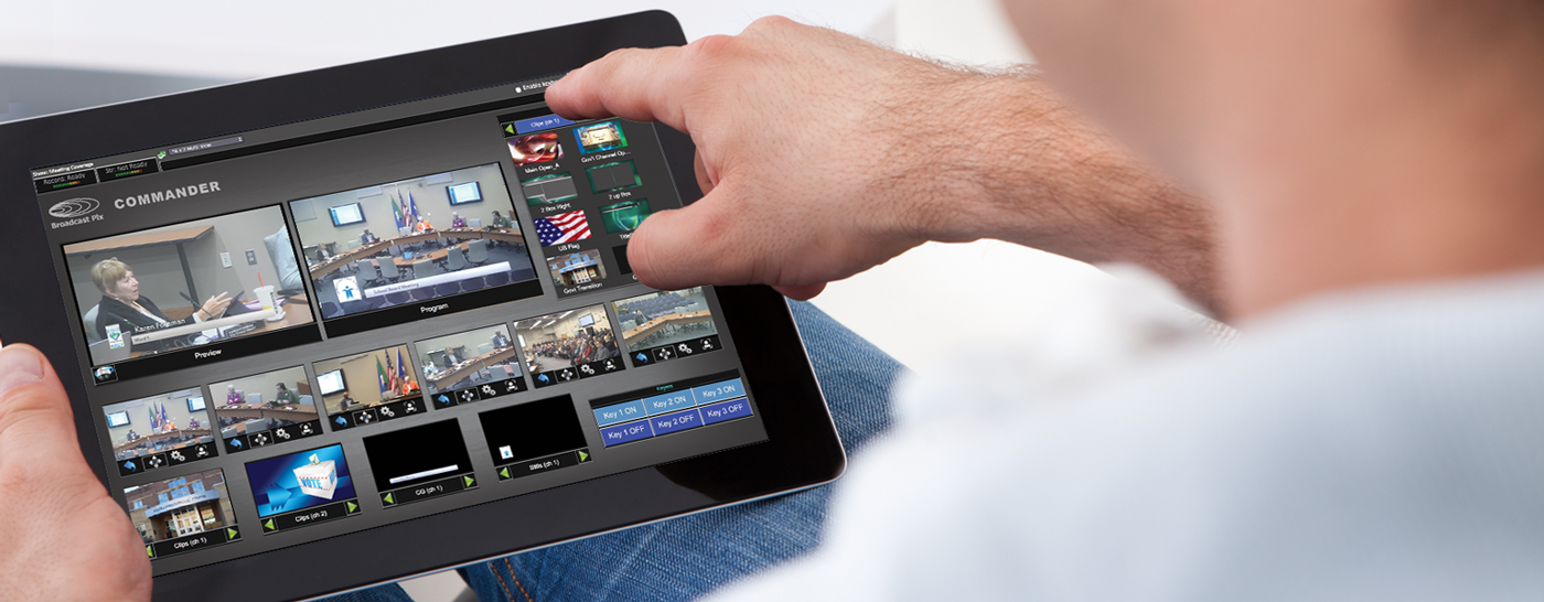 Broadcast Pix Commander Control UI