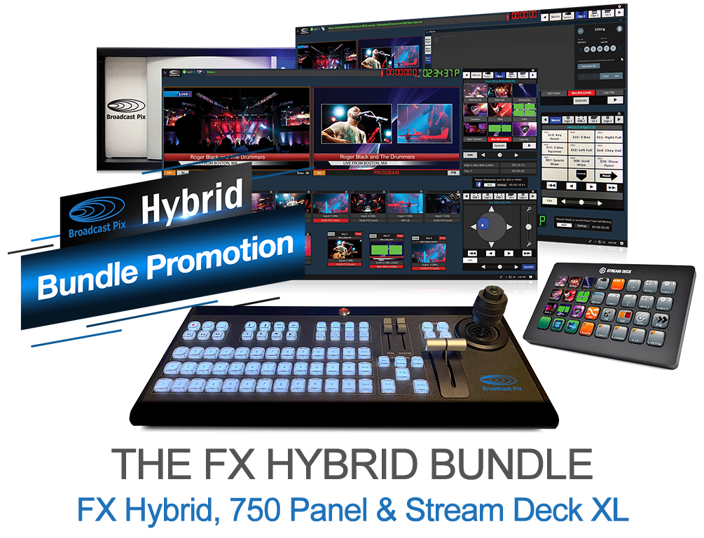 Broadcast Pix FX Hybrid Video Production and Live Streaming System