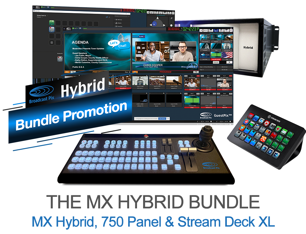 Broadcast Pix MX Hybrid Video Production and Live Streaming System