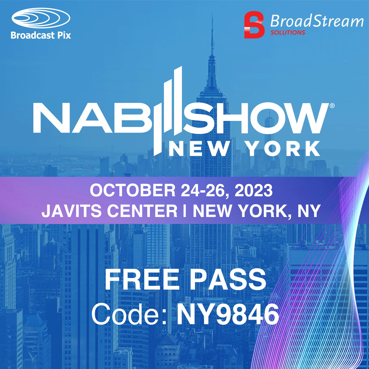 Register for FREE on Broadcast Pix for NAB Show NY