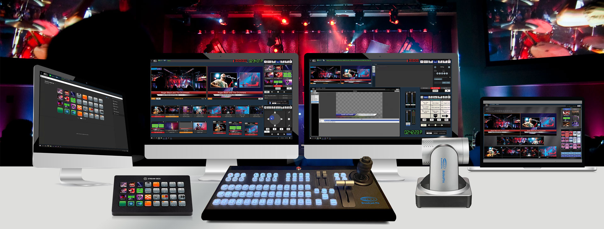 Broadcast Pix FX Hybrid Video Production and Live Streaming Systems