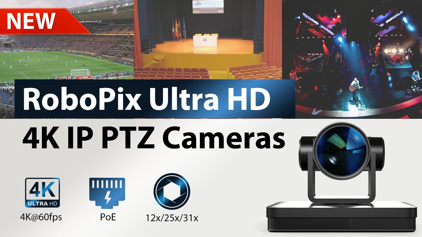 New Broadcast Pix RoboPix Ultra HD 4K PTZ Cameras