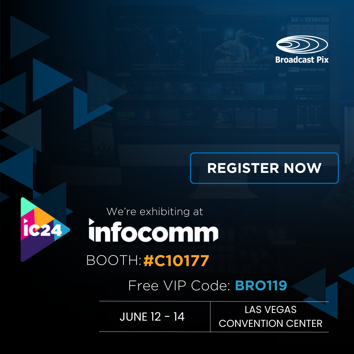 We're exhibiting at InfoComm 2024. Come visit us at our booth!