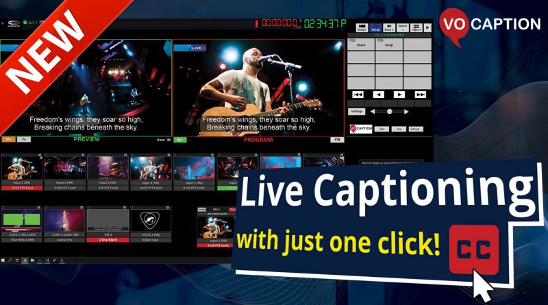 Enhance your production with VoCaption live captioning