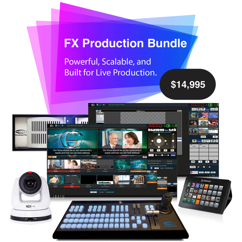 Broadcast Pix FX Hybrid Video Production and Live Streaming System