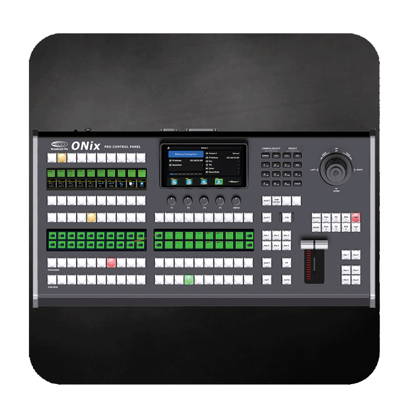 Broadcast Pix ONix Pro Control Panel for Live Video Productions