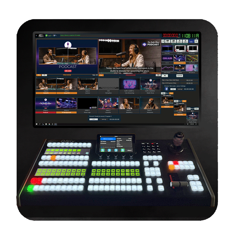 Broadcast Pix ONix Pro Control Panel for Live Video Production
